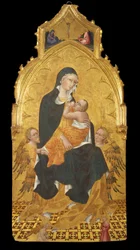 Madonna med barn och änglar; Meddelande